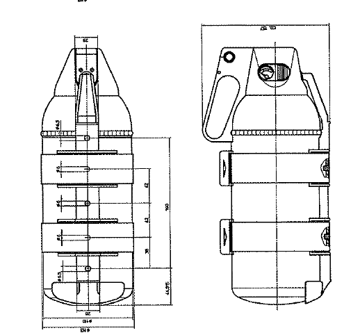 Extincteur de voiture à poudre GLORIA F2GM